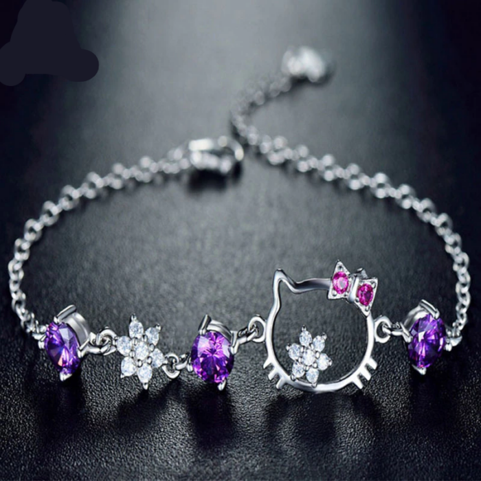 cat shape Bracelet for Women 2 colors choice Jewelry Fashionable Lovely Cute Student gift – Bild 1