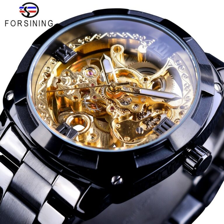 Forsining-Retro-Klassische-Royal-Design-Goldene-Skeleton-Schwarz-Stahl-Transparent-Herren-Automatische-Mechanische-Uhren-Top-Marke.jpg Forsining Retro Klassische Royal Design Goldene Skeleton Schwarz Stahl Transparent Herren Automatische Mechanische Uhren Top Marke Luxus – Bild 1