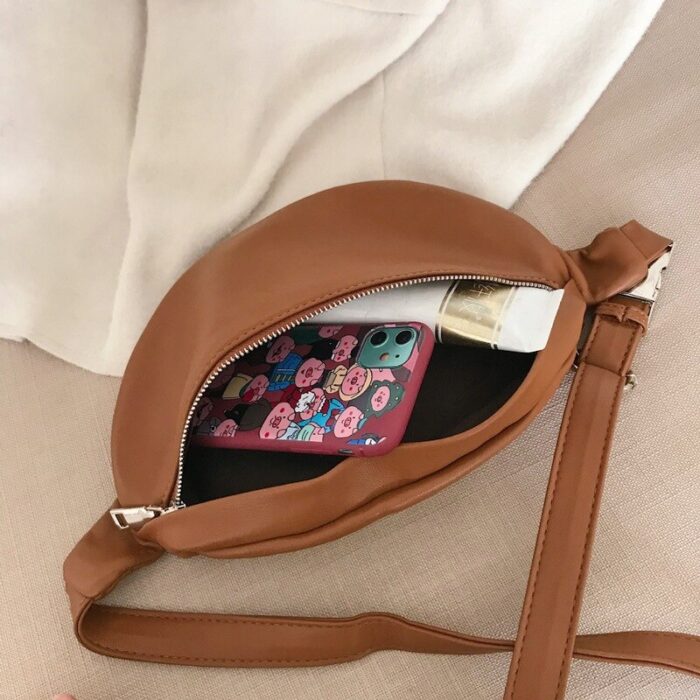 Frauen Tasche 2020 neue Koreanische version der wilden textur umhängetasche winter net rot mode brust tasche taille tasche – Bild 6