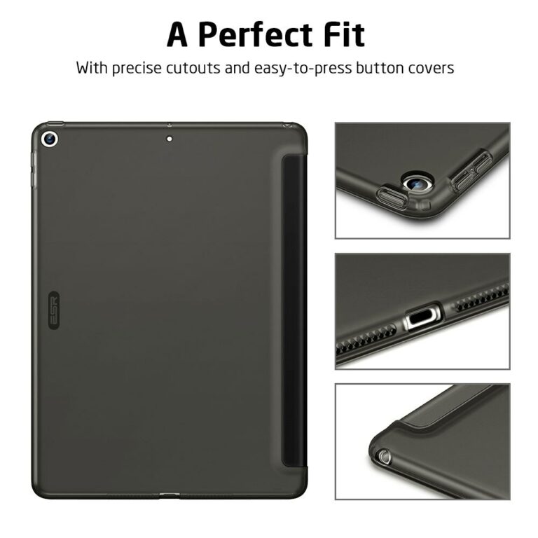 ESR Smart Case for iPad 7th Generation 2019 Back Cover Flexible TPU Magnetic Back Case for iPad 7 2019 10.2" Folio Stand Capa – Bild 3