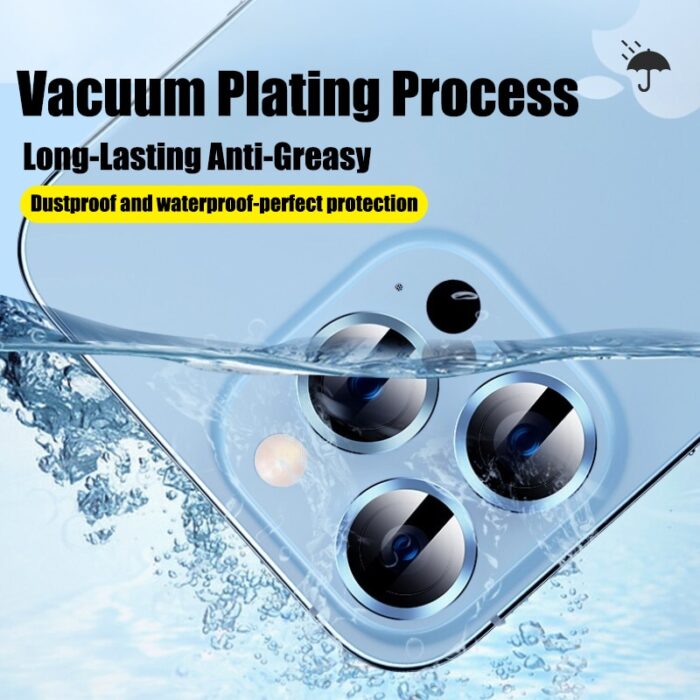Camera Lens Protector On For iPhone 13 12 Pro Max Mini Aluminum Alloy Metal Ring Lens Glass On iPhone 11 Pro Max Protective Cap – Bild 5