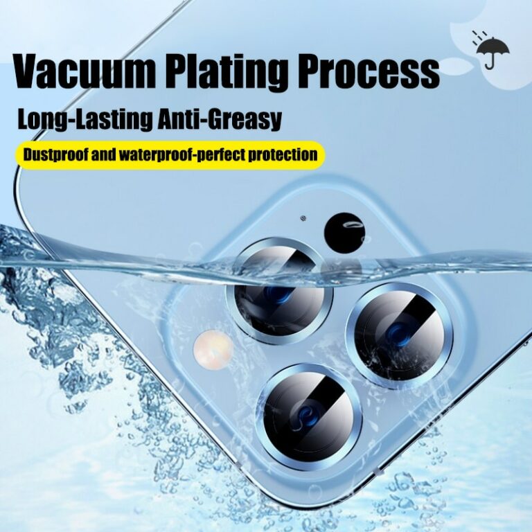 Camera Lens Protector On For iPhone 13 12 Pro Max Mini Aluminum Alloy Metal Ring Lens Glass On iPhone 11 Pro Max Protective Cap – Bild 5