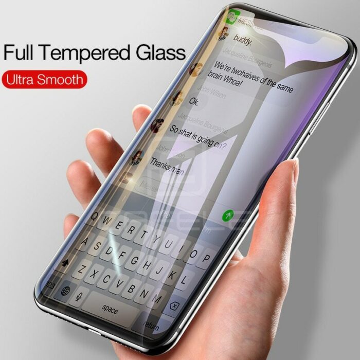 Full Tempered Glass for iPhone X XS Max XR Ultra Thin Full Covered Film Screen Protector for iPhone 13 11 12 Pro Max Mini – Bild 2