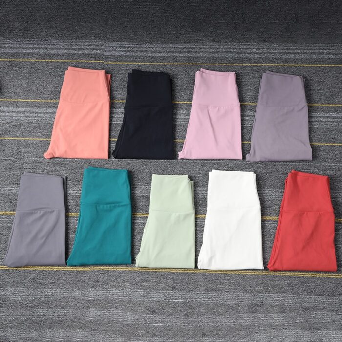 Leggings Fitness Yoga Hose Anti Cellulite Push Up Hüfte Kompression Hosen Damen – Bild 4