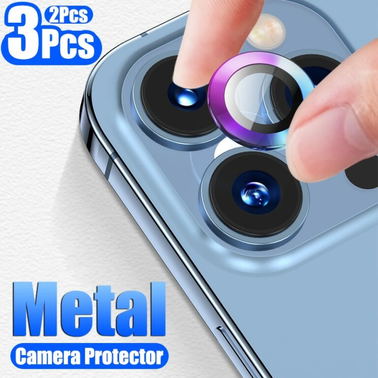 H1f77583cdf234049a372f045bb668295H.jpg Camera Lens Protector On For iPhone 13 12 Pro Max Mini Aluminum Alloy Metal Ring Lens Glass On iPhone 11 Pro Max Protective Cap – Bild 1