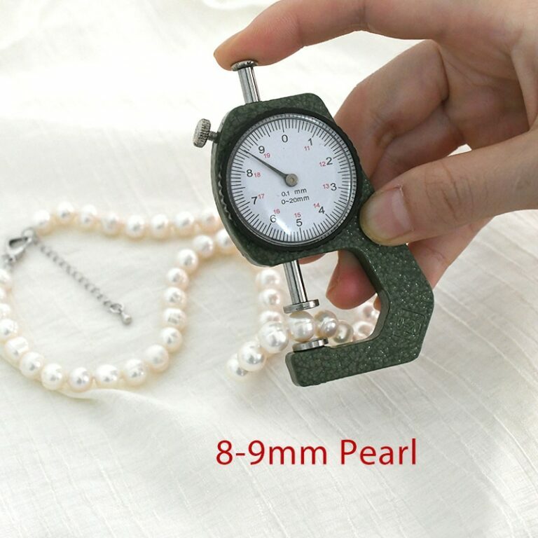 ASHIQI Natural Freshwater Pearl Necklace  Near Round Pearl Jewelry for Women Wedding Gifts for The New Year Trend – Bild 6