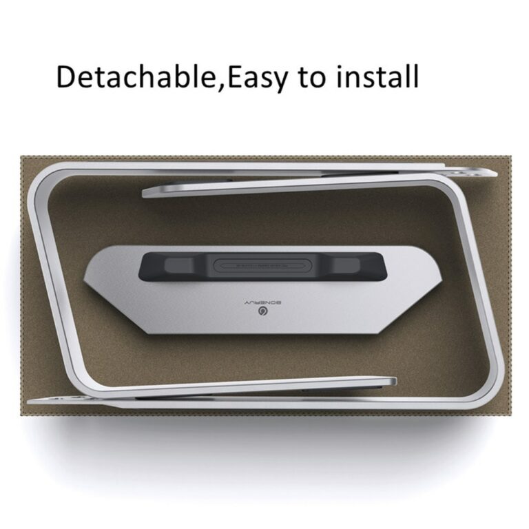 Aluminum Laptop Stand Adjustable Portable Notebook Support Riser Cooling Bracket Holder For Macbook Pro iPad Air Computer Tablet – Bild 6