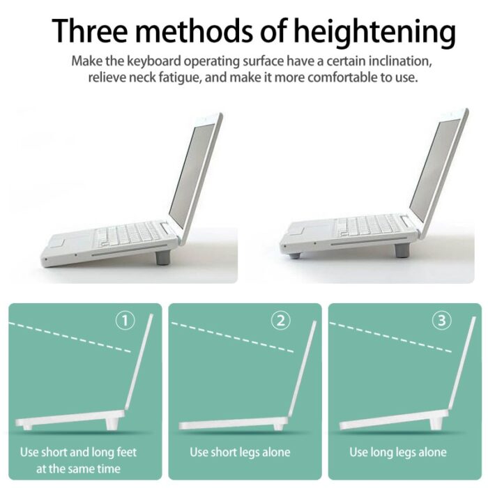 Laptop Kühl Füße Wärmereduktion Beinset Kühler Ständer Halter Notebook Zubehör – Bild 5
