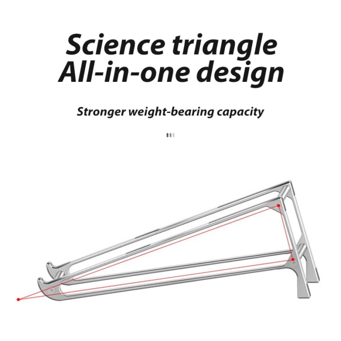 3 in 1 One-piece bracket Multi-function Laptop Stand Portable Aluminum Stands For Laptop Macbook Tablet Ergonomic desgin – Bild 3