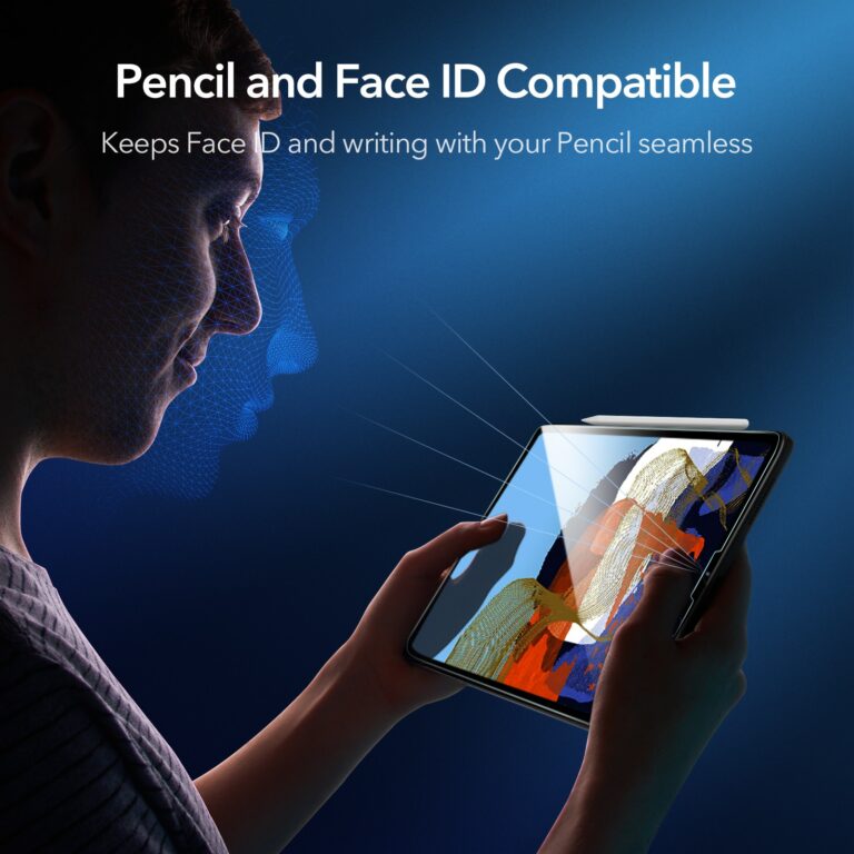 ESR Tempered Glass for iPad Pro 11 12.9 2021/2020/2018 HD Ultra Clear Glass Anti Blue-Light Screen Protector for iPad Pro 2021 – Bild 5