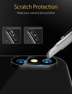 ESR 2pcs/lot Camera Lens Tempered Glass Screen Protector for iPhone X Xs Xs Max Full Cover Clear Back Camera Len Protective Film – Bild 2