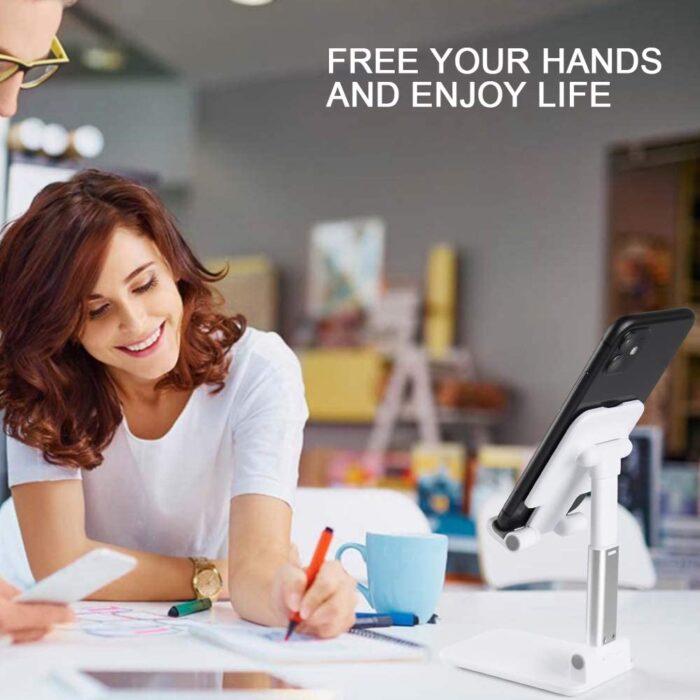 Tablet Holder Adjustable Cell Phone Stand Mobile Phone Holder Foldable Extend Support For iPhone 7 8 X XS iPad Xiaomi mi – Bild 6