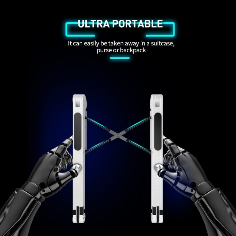 Laptop Ständer Tragbarer Laptopständer Notebook Halterung Laptophalter (Schwarz) – Bild 4