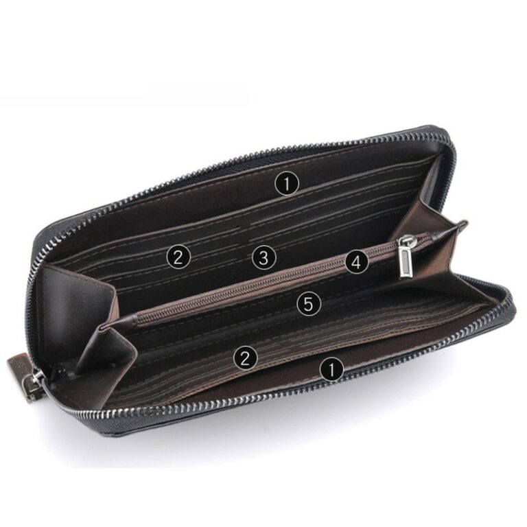 Men's Wallet Clutch Bag Billeteras Para Hombre Mens Wallet Man Purse Luxury Carteira Masculina Couro 2021 – Bild 4