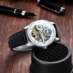 Forsining Klassische Herren Skeleton Uhr Automatische Uhren Herren Top Marke Luxus Lederband Mondphase Mechanische Uhr – Bild 5