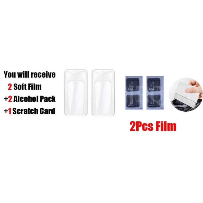 2Pcs Screen Protector For Xiaomi Redmi Note 8 8T 7 9 9S Pro Hydrogel Film For MI 10 Ultra 9 SE 9T 8 Note 10 Pro Lite Poco X3 M3 – Bild 2