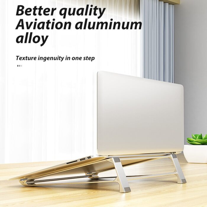 3 in 1 One-piece bracket Multi-function Laptop Stand Portable Aluminum Stands For Laptop Macbook Tablet Ergonomic desgin – Bild 4
