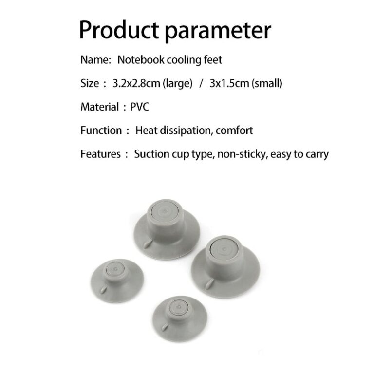 Laptop Kühl Füße Wärmereduktion Beinset Kühler Ständer Halter Notebook Zubehör – Bild 6