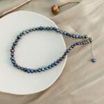 ASHIQI Natural Freshwater Pearl Baroque 925 Sterling Silver Necklace Button Jewelry for Women – Bild 6