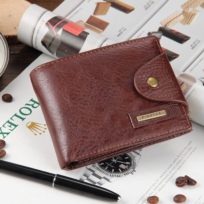 High Quality Short Men's Wallet With Coin Pocket Qualitty Guarantee Leather Purse For Male Restor Card Holder – Bild 2