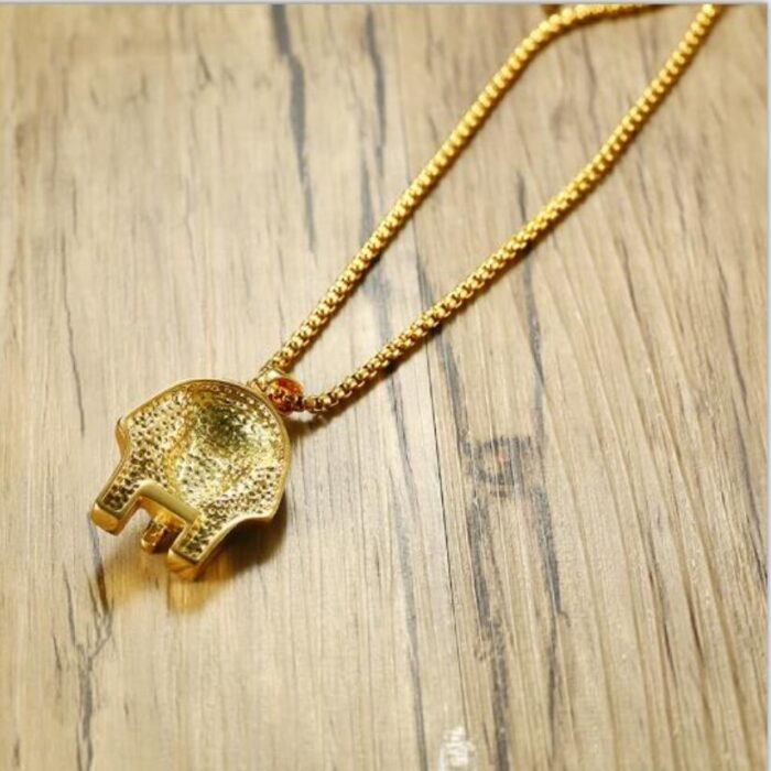 Ägyptische Pharao Anhänger Halskette Männer Frauen Gold Kette Schmuck Ägypten – Bild 4