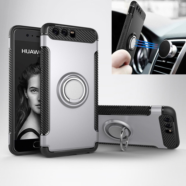 HTB1C8BsXPvuK1Rjy0Faq6x2aVXax.jpg Case For Huawei P8 P9 P10 Lite Plus 2017 honor 8 9 Mate 9 10 Pro Luxury Finger Ring Car Magnet Protector hard Phone Cover – Bild 1