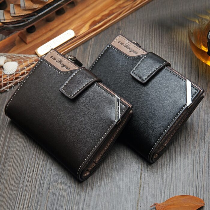Vintage Men Wallet Multi-Card Bit Retro Card Holder Clutch Wallets Purses First Layer – Bild 3