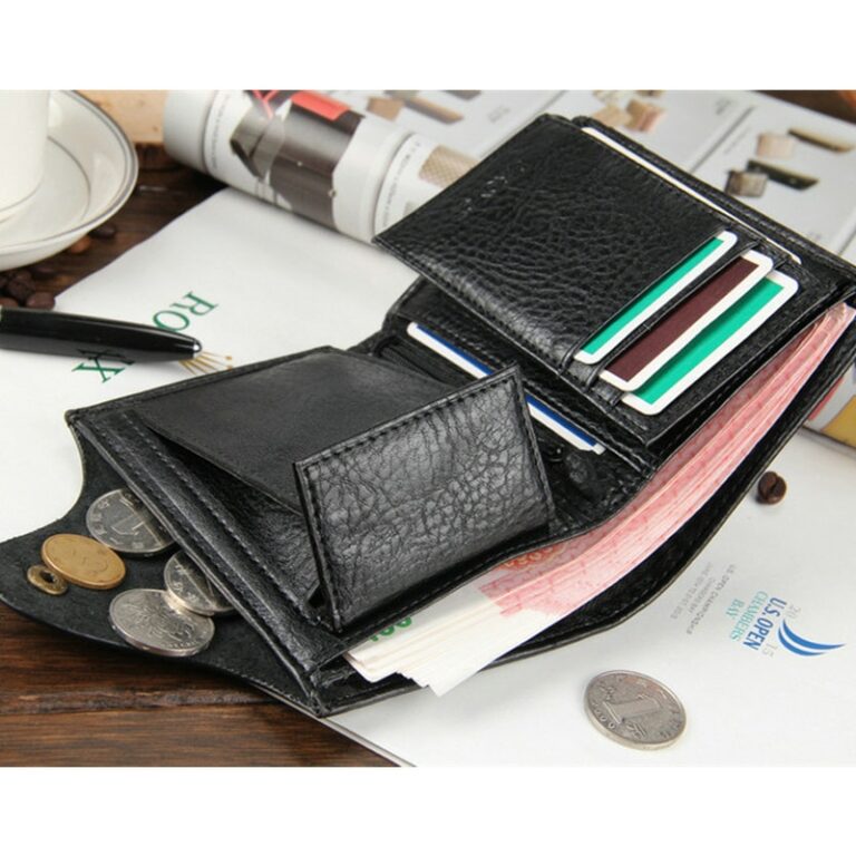 High Quality Short Men's Wallet With Coin Pocket Qualitty Guarantee Leather Purse For Male Restor Card Holder – Bild 6