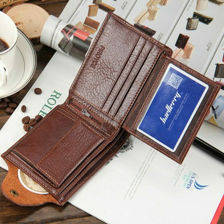 High Quality Short Men's Wallet With Coin Pocket Qualitty Guarantee Leather Purse For Male Restor Card Holder – Bild 3