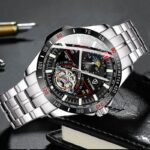 Mechanische Uhr Business Armbanduhr Wasserdicht Tagesanzeige – Bild 2