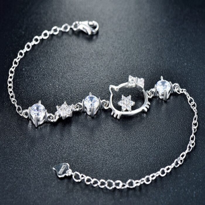 cat shape Bracelet for Women 2 colors choice Jewelry Fashionable Lovely Cute Student gift – Bild 2