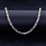 Breite 5MM 316L Stahl Königs Kette Halskette Edelstahl Schmuck Länge 70CM – Bild 3