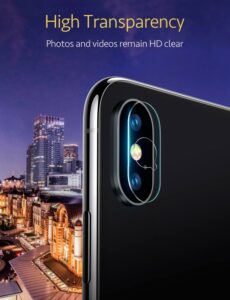 ESR 2pcs/lot Camera Lens Tempered Glass Screen Protector for iPhone X Xs Xs Max Full Cover Clear Back Camera Len Protective Film – Bild 6