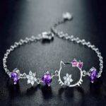 cat shape Bracelet for Women 2 colors choice Jewelry Fashionable Lovely Cute Student gift – Bild 5