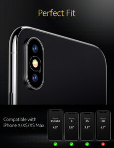 ESR 2pcs/lot Camera Lens Tempered Glass Screen Protector for iPhone X Xs Xs Max Full Cover Clear Back Camera Len Protective Film – Bild 4