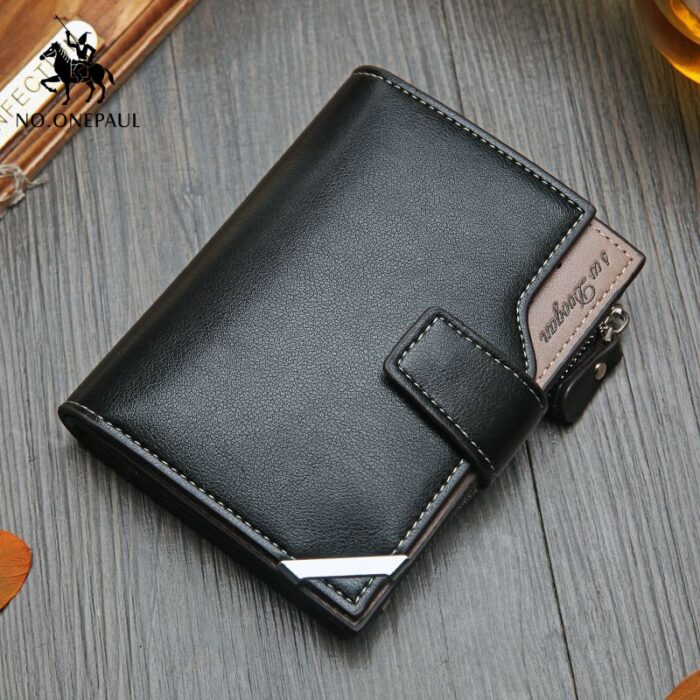 Vintage Men Wallet Multi-Card Bit Retro Card Holder Clutch Wallets Purses First Layer – Bild 1