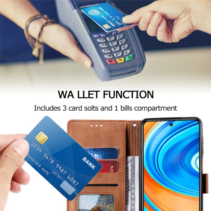 Flip Wallet Case For Xiaomi Poco X3 M3 10T 11 CC9 E Lite Redmi 9A 9C K20 Note 10 S 9 9S 9T 8T 8 7 Pro Max Phone Cover – Bild 2