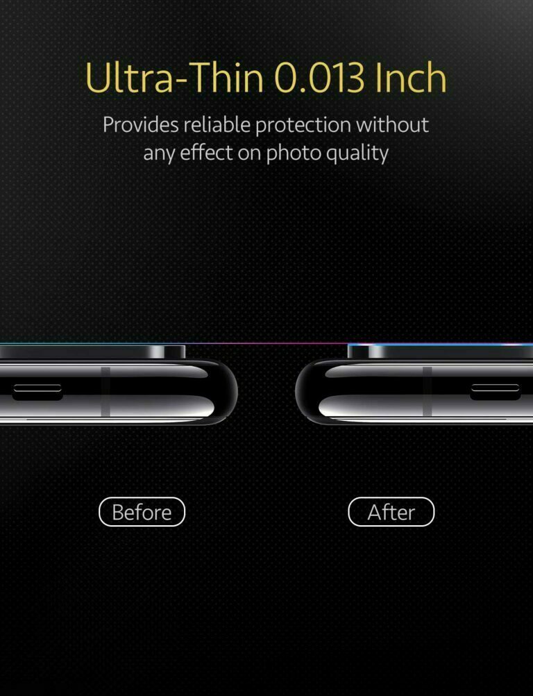 ESR 2pcs/lot Camera Lens Tempered Glass Screen Protector for iPhone X Xs Xs Max Full Cover Clear Back Camera Len Protective Film – Bild 3