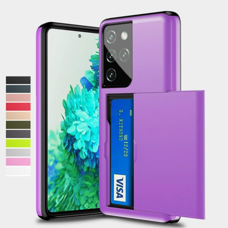 Slide Card Slots Holder Case For Samsung Galaxy S21 S30 S20 FE Note 20 Ultra 10 9 8 S10 5G S9 S8 Plus S10E S21+ Case Cover Funda – Bild 1