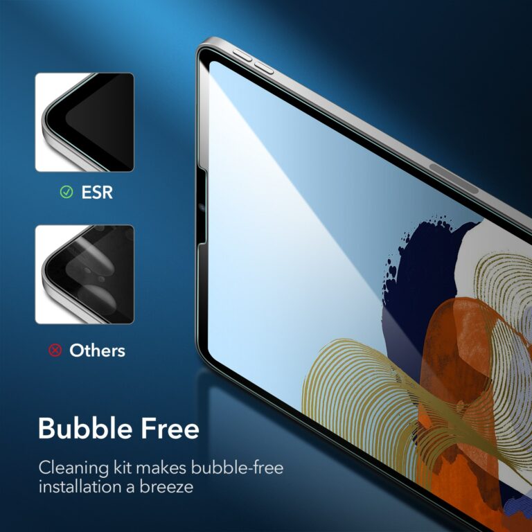 ESR Tempered Glass for iPad Pro 11 12.9 2021/2020/2018 HD Ultra Clear Glass Anti Blue-Light Screen Protector for iPad Pro 2021 – Bild 3