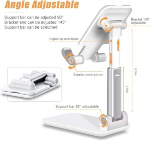 Tablet Holder Adjustable Cell Phone Stand Mobile Phone Holder Foldable Extend Support For iPhone 7 8 X XS iPad Xiaomi mi – Bild 3