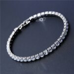 Luxury 4mm Cubic Zirconia Tennis Bracelets Iced Chain Crystal Wedding Bracelet For Women Men Gold Silver Bracelet Jewelry – Bild 2