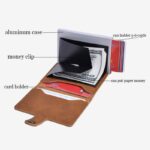 Vintage Men Cardholder Wallet Credit Card Holder Automatic Male Metal Aluminum Alloy ID Card Case – Bild 2