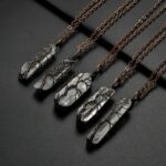 Handgemachte Natürliche Kristall Anhänger Halskette für Frauen Männer Kette – Bild 3