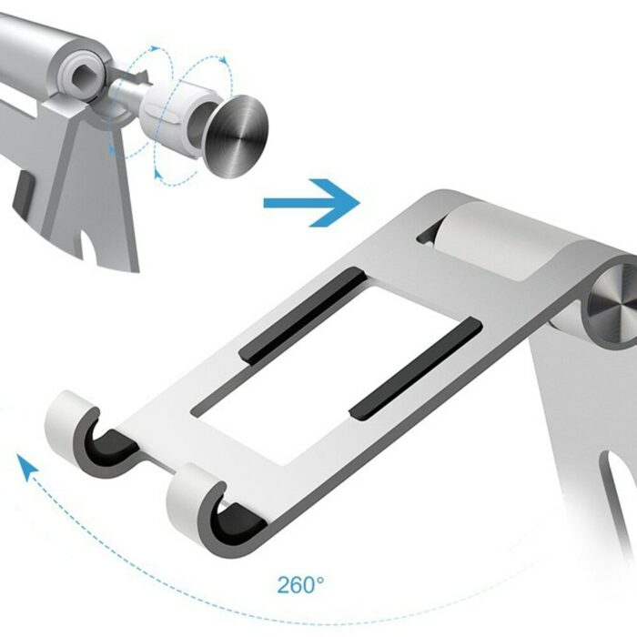 Verstellbarer Aluminium Tablet-Ständer, Multiwinkel-Halterung für iPad Tab Kindle Nintendo Switch (bis 12,9") – Bild 3