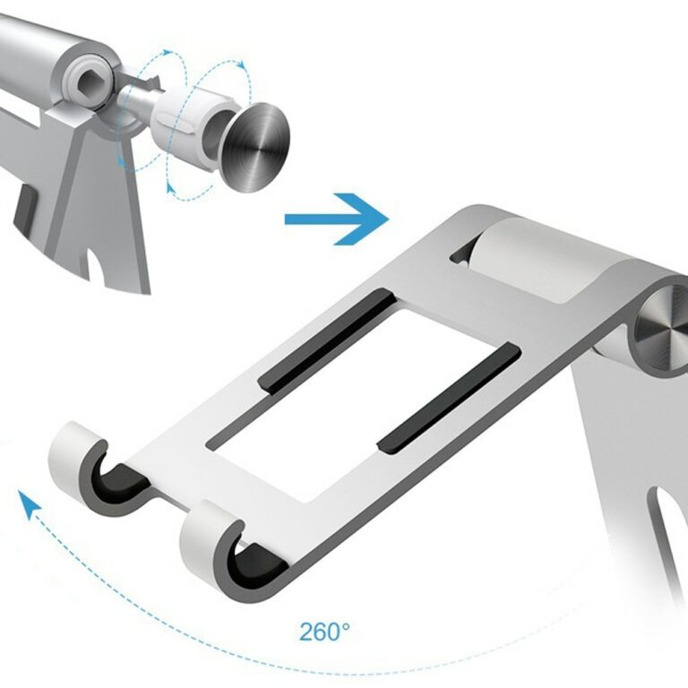 Verstellbarer Aluminium Tablet-Ständer, Multiwinkel-Halterung für iPad Tab Kindle Nintendo Switch (bis 12,9") – Bild 3