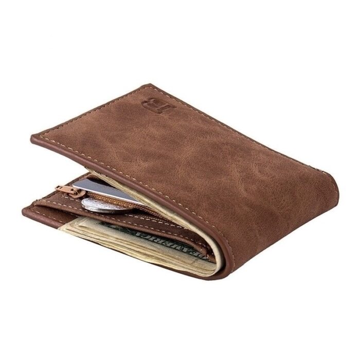 New Men Wallets Small Money Purses Wallets New Design Dollar Price Top Men Thin Wallet With Coin Bag Zipper Wallet – Bild 1