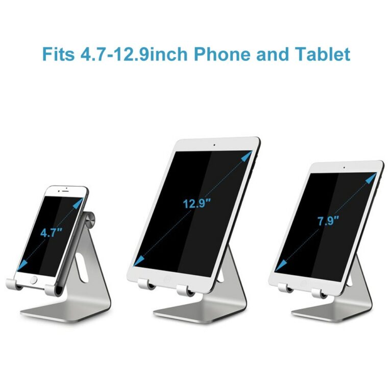 Verstellbarer Aluminium Tablet-Ständer, Multiwinkel-Halterung für iPad Tab Kindle Nintendo Switch (bis 12,9") – Bild 5