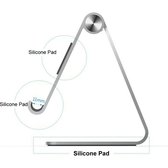 Verstellbarer Aluminium Tablet-Ständer, Multiwinkel-Halterung für iPad Tab Kindle Nintendo Switch (bis 12,9") – Bild 4
