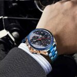 Herren Uhr Wasserdicht Mechanische Armbanduhr Edelstahl Band Uhr Datum Anzeige – Bild 5